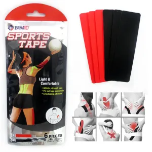 6 Rolls Muscle Tape Kinesiology Sports Running Care Elastic Physio Therapeutic