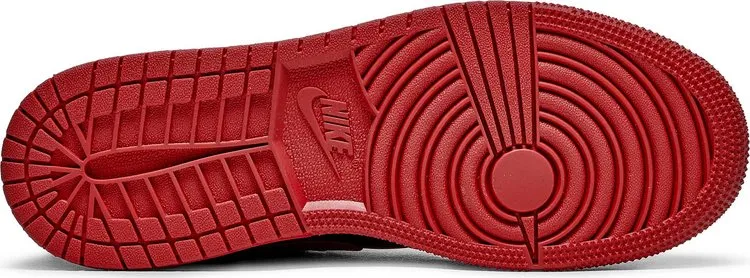 Air Jordan 1 High FlyEase GS Black Gym Red, black