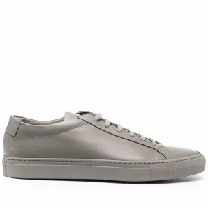 Common Projects Original Achilles Leather Trainers Low Saffiano Cobalt Grey
