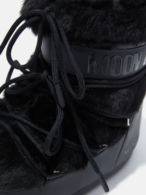 MB Icon Low Faux Fur - Black