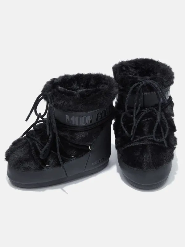 MB Icon Low Faux Fur - Black