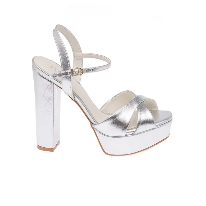 Metallic Platform Heel BDV 113