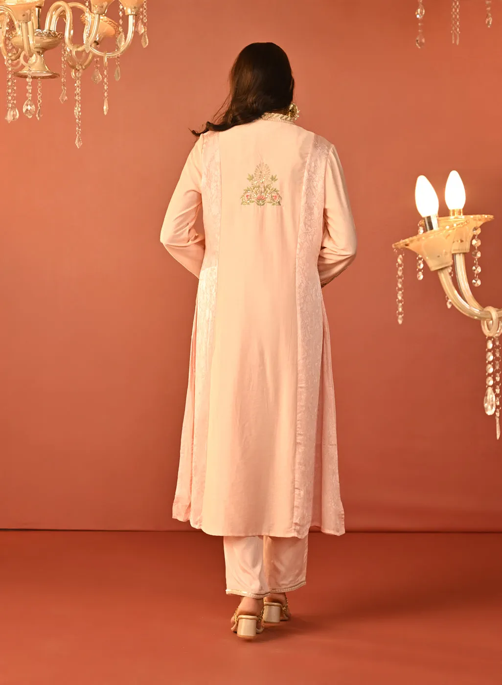 Sahira Pink Embroidered Designer Kurta Set for Women