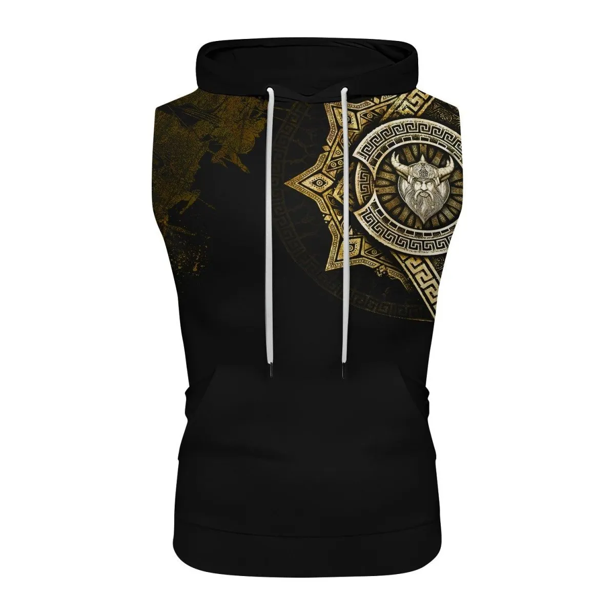 Viking Warrior Medal Sleeveless Pullover & Zip Hoodie