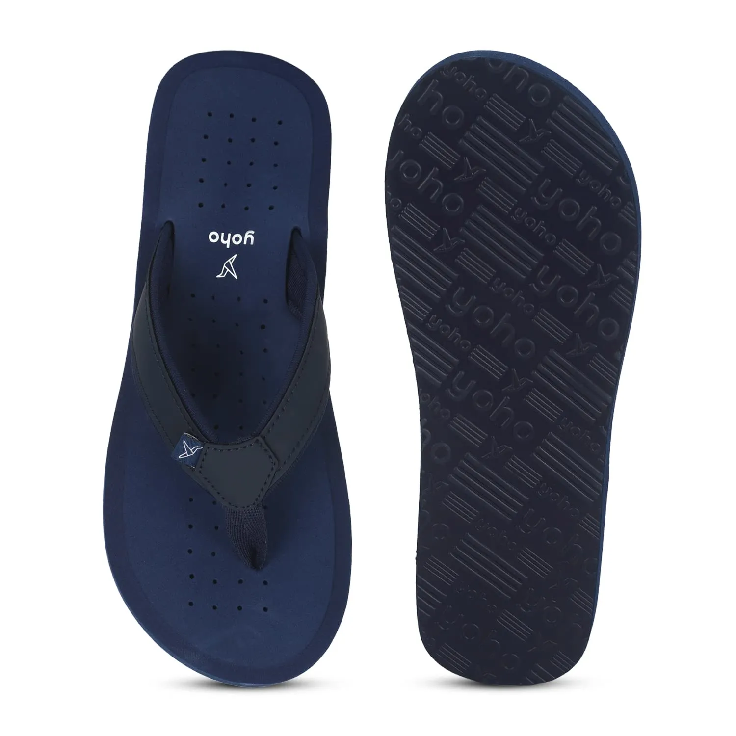 YOHO Women slippers with arch support |soft comfortable stylish and anti skid Women's Flip-Flops & Slippers in exciting color | Styles | Daily Use |Waves (Mystery Blue, numeric_6)